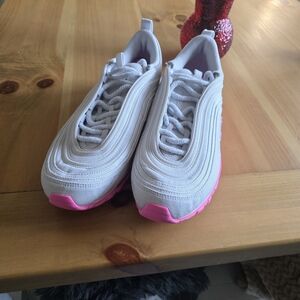 Size 11- Nike Air Max 97 SE Chenille Swoosh - Pink Foam W